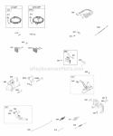 Alternator Ignition Springs Electric Starter Controls Diagram and Parts List for 473177-0100-E1  Briggs and Stratton Engine